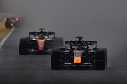 F1 Singapore GP: Max Verstappen wins sprint, George Russell crashes out and McLarens collide