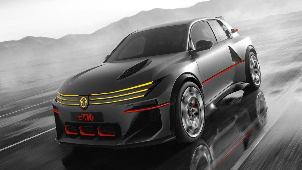 Wild Peugeot E-T16 concept reinvents iconic 205 eighties rally car Wild Peugeot E-T16 concept reinvents iconic 205 eighties rally car