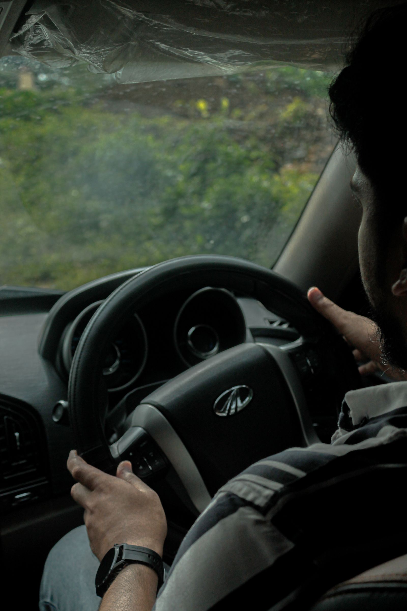 Person Driving a Car