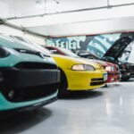 Custom Cars Standing in Garage