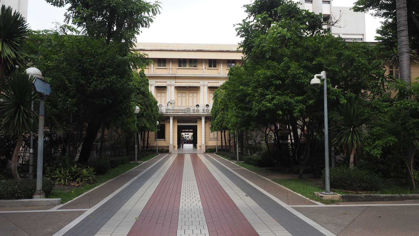 Pathway Leading to Historic Building Entrance